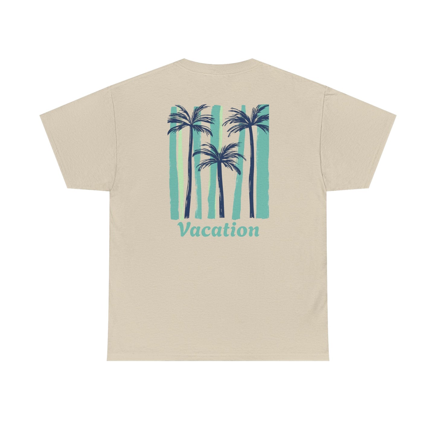 Striped Palm Vacation Tee