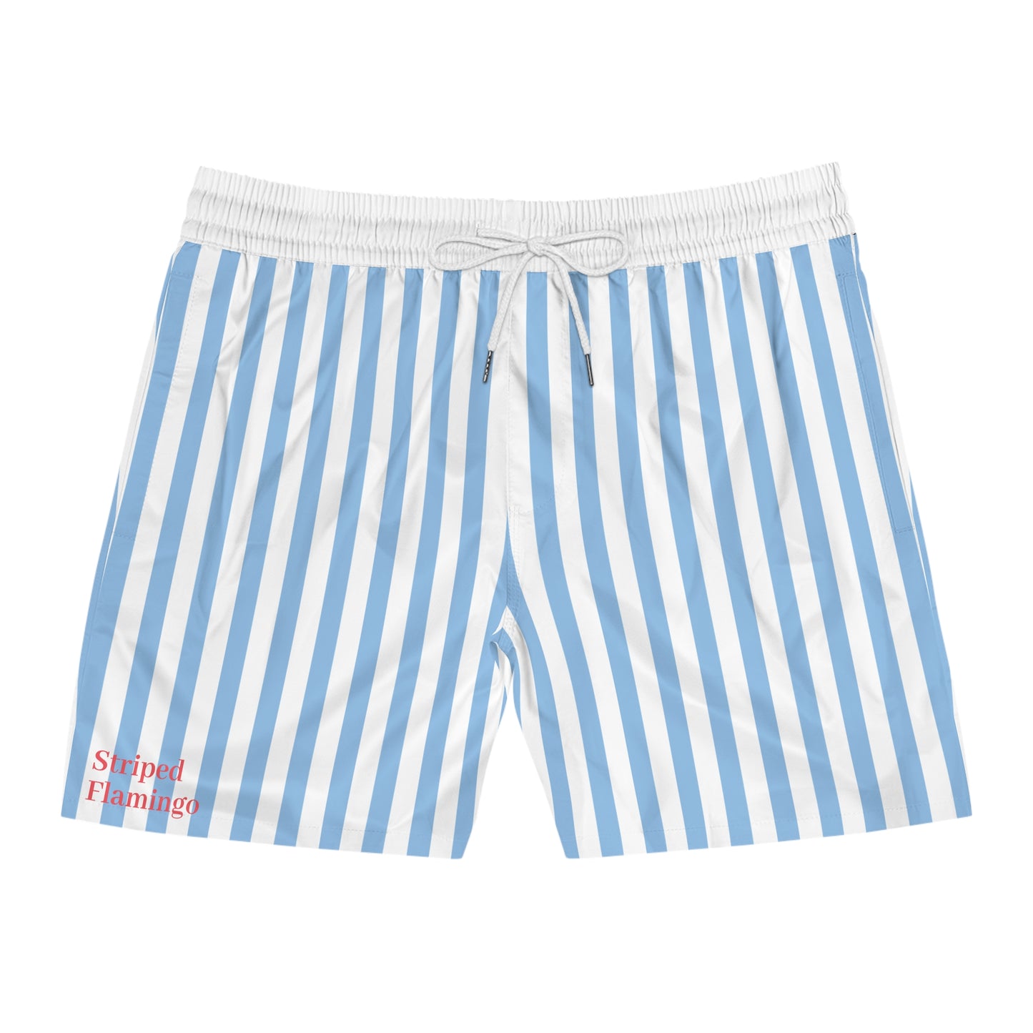 Blue Striped Swim Shorts