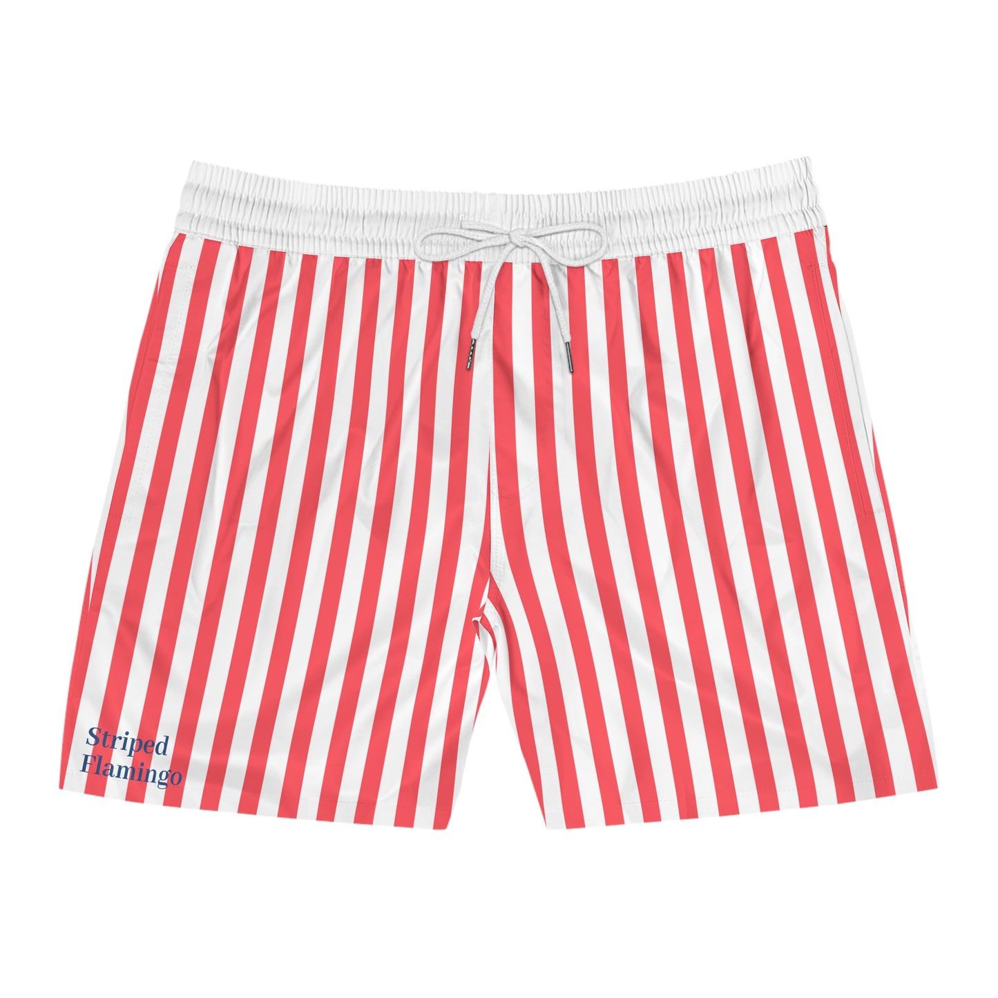 Red Striped Swim Shorts