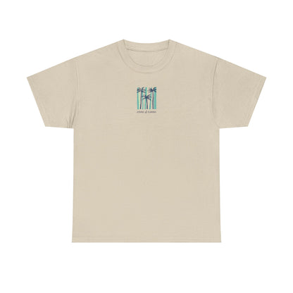 Striped Palm Vacation Tee