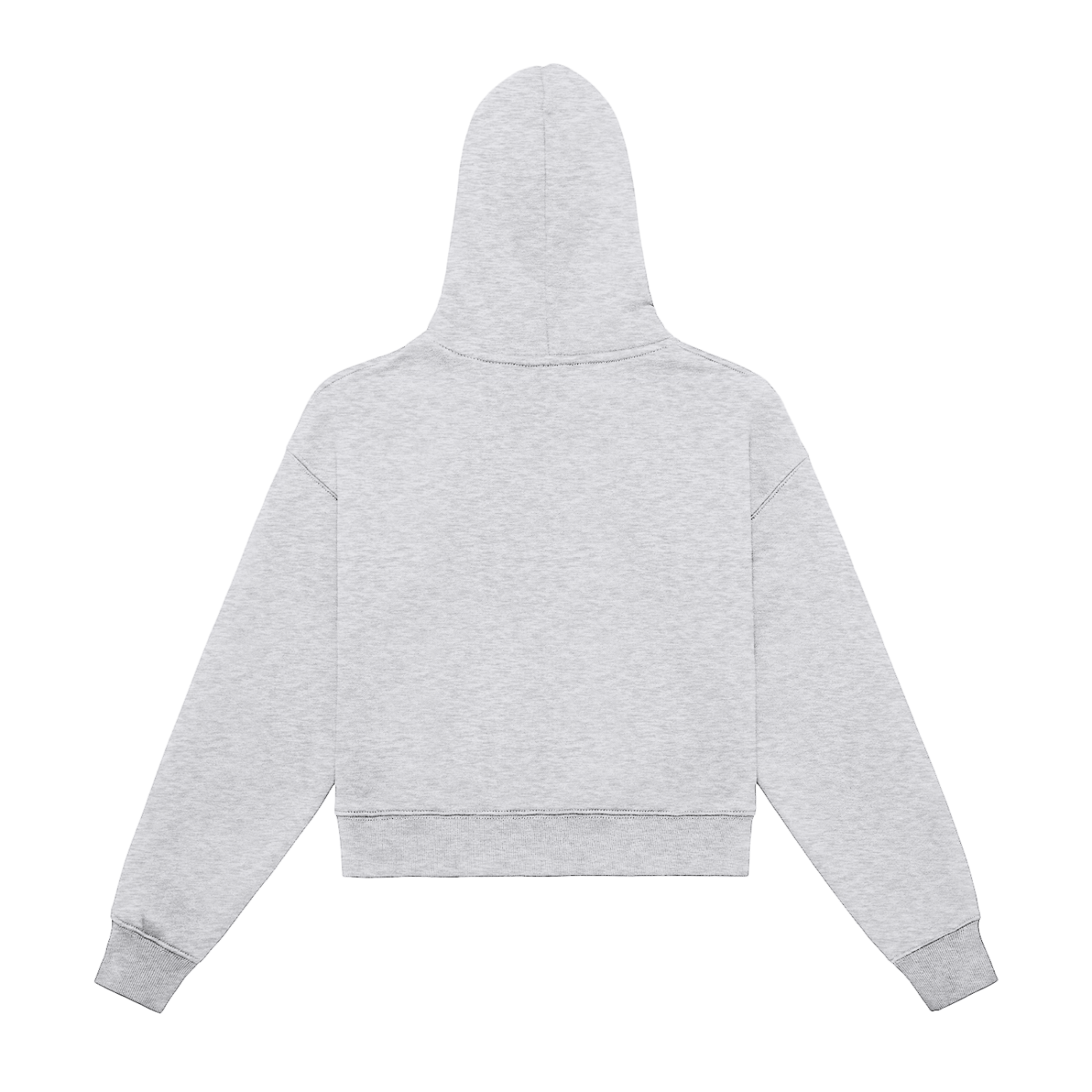 Classic Zip-Up Cropped Hoodie