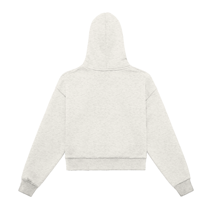 Classic Zip-Up Cropped Hoodie