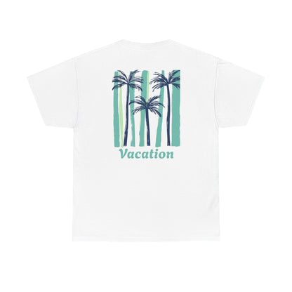 Striped Palm Vacation Tee